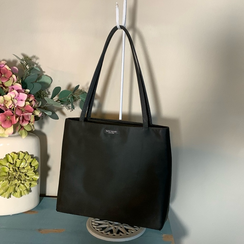 Kate Spade Classic Black Nylon Shoulder Bag